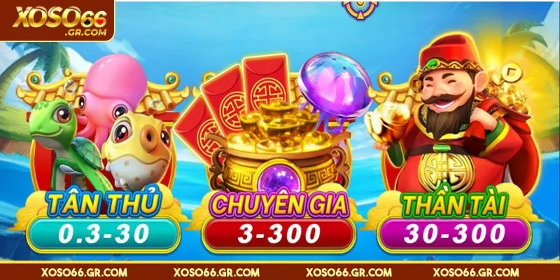 Bắn Cá Thần Tài - Tựa Game Đáng Trải Nghiệm Nhất XOSO66 2 Tựa game sở hữu đa dạng phòng chơi